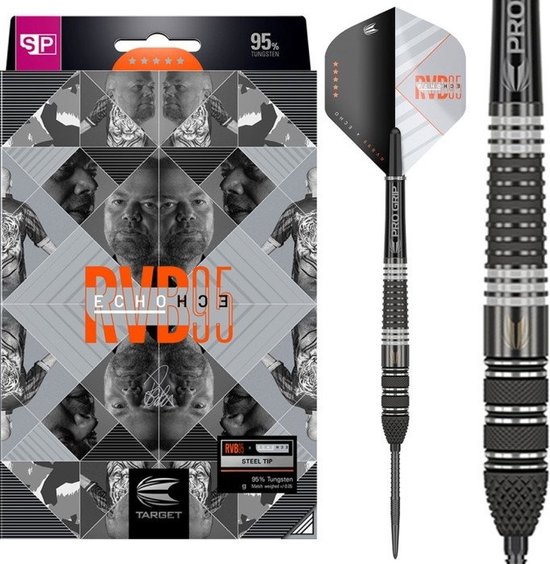 Target Darts Fléchettes Target RVB 95 Gen 3 - 95% Tungstène - 21g