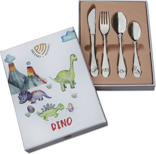 Couverts pour enfants Dino 4 pièces