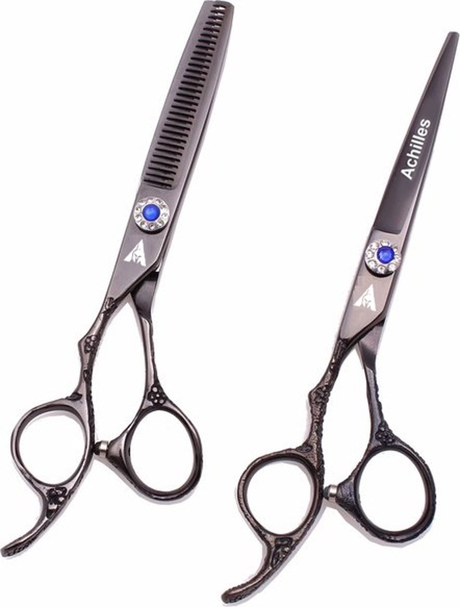 Achilles® Linkshandig Schaar Set 6 Inch - Schaar & Coupeschaar - Kappersschaar