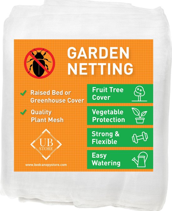 Insectennet voor tuin 3x6M | Tuinnet voor Vogel Bescherming & Insecten Bescherming | Insectengaas Voor Planten, Fruit en Groenten | Beschermnetten Voor Aardbeien, Bramen & Blauwe Bessen