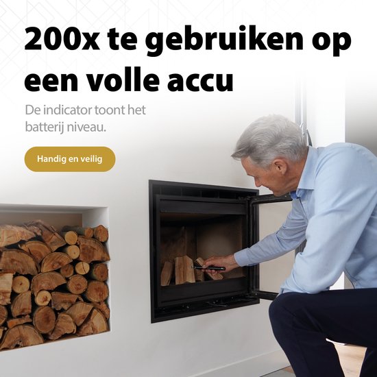 Briquet électrique long rechargeable - Briquet à plasma durable - Coffret cadeau inclus - BBQ - Bougies - Zwart