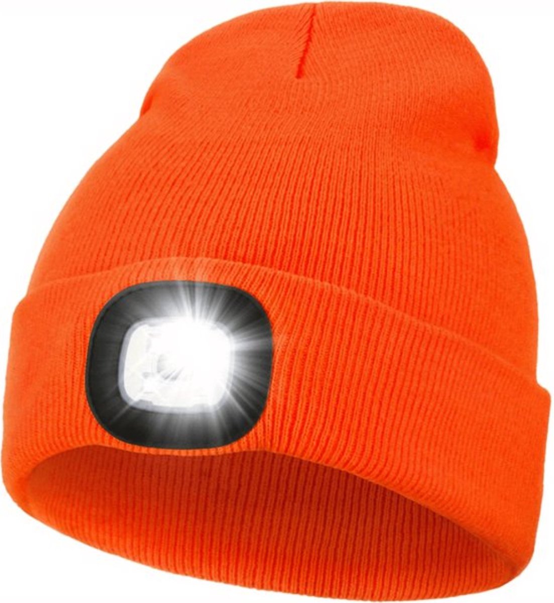 Bovista Wintermuts Heren Dames Volwassenen Muts Ski Mask Ski Masker Winter Masker Met Lamp Oranje