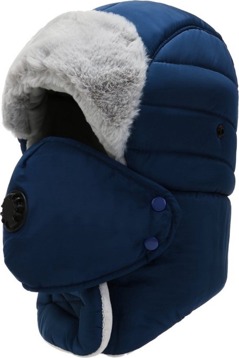 Bovista Wintermuts Heren Dames Volwassenen Muts Ski Mask Bivakmuts Balaclava Ski Masker Face Mask Full Face Mask Winter Blauw