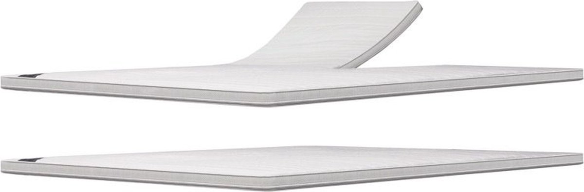 Caresse Topper 180x200 - Comfortschuim - Caresse 525 - 6 cm dik - Anti allergisch Wit