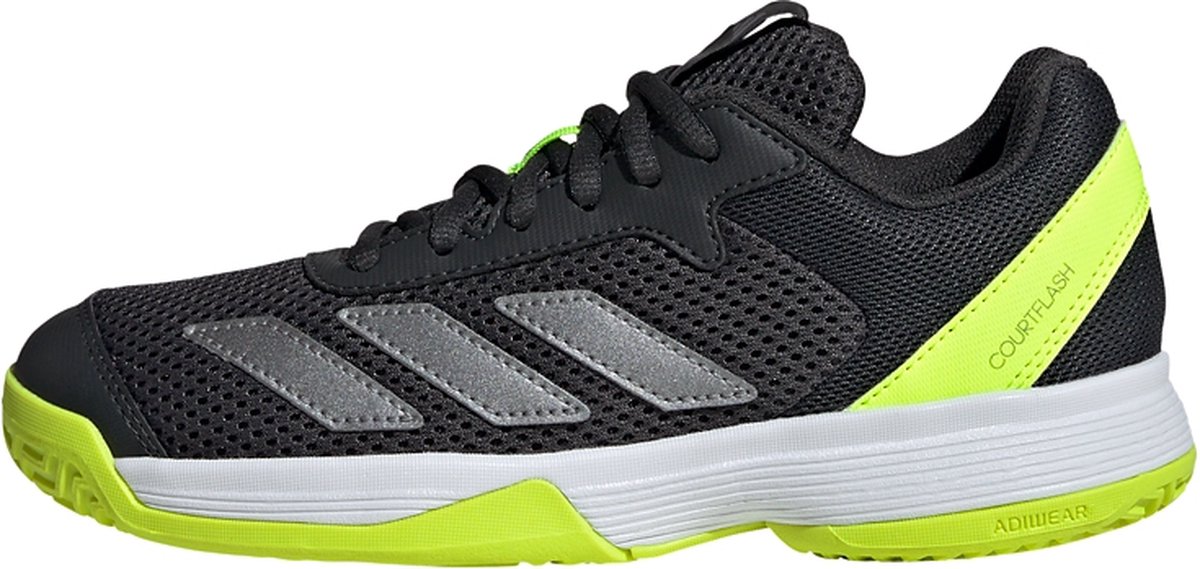 adidas Performance Courtflash Tennis Schoenen Kids Kinderen Grijs
