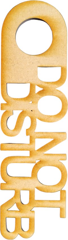 Djemzy - panneau de porte - Accroche-porte - ne pas déranger coupe - 6 mm mdf