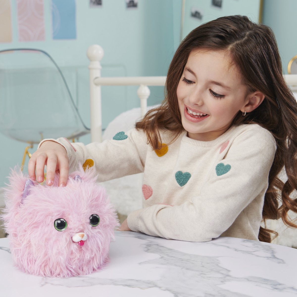 Fur Fluffs - Interactieve Fluffy Knuffel - Roze — afbeelding 5