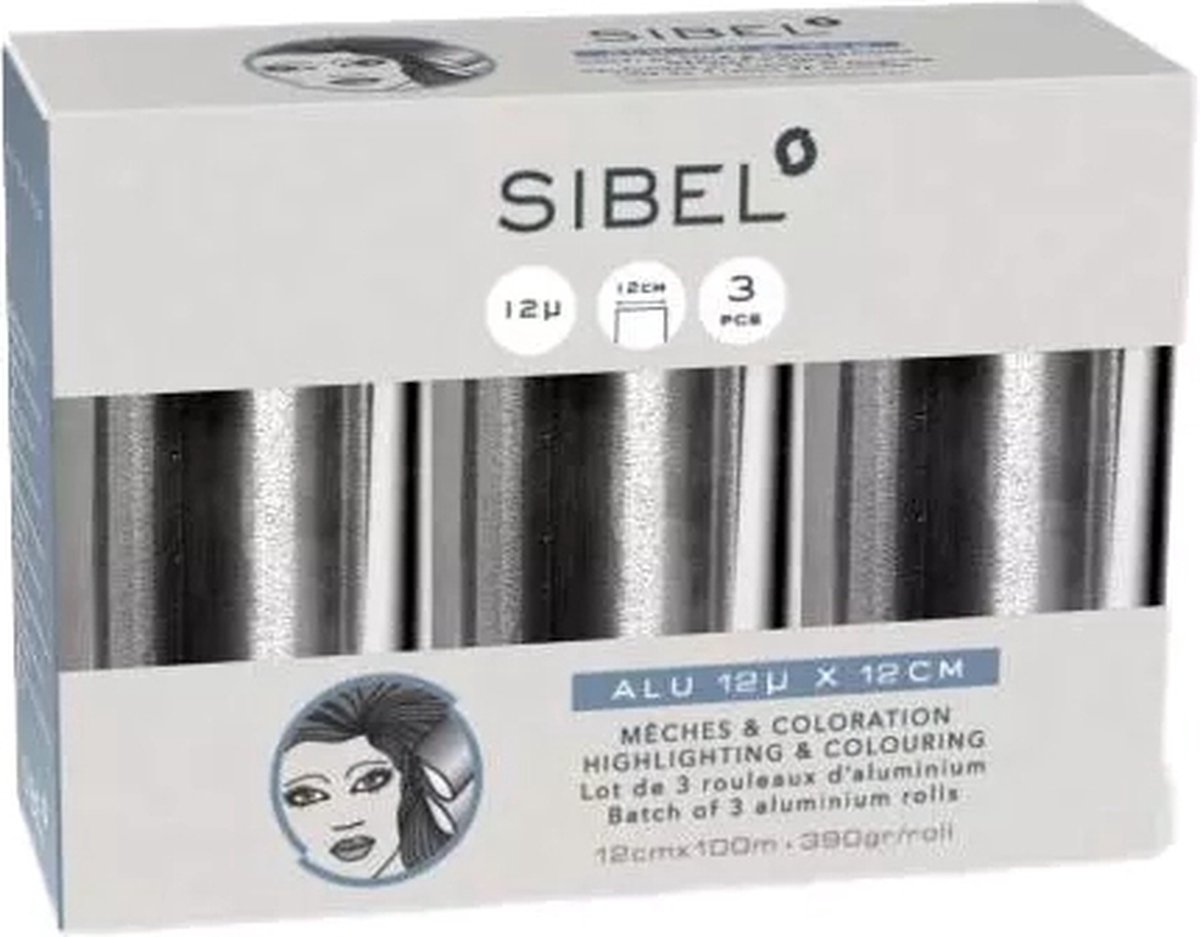 Sibel Aluminium Folie 3 Rollen 12mu 12CMx100M