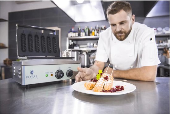 Wafelijzer - 1.550 watt - stick - maïshond - Royal Catering van Royal Catering — afbeelding 2