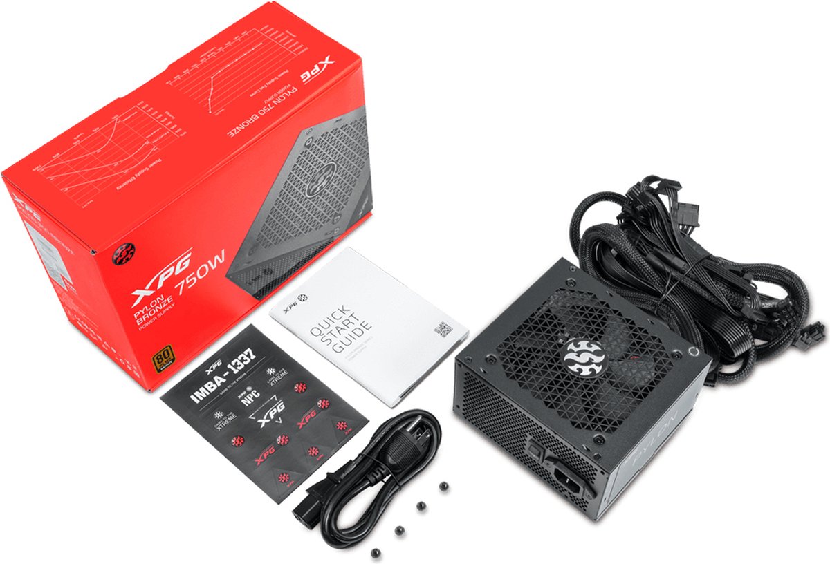 Xpg Pylon 750W Power Supply Unit 24-Pin Atx Atx Zwart voeding - afbeelding 2