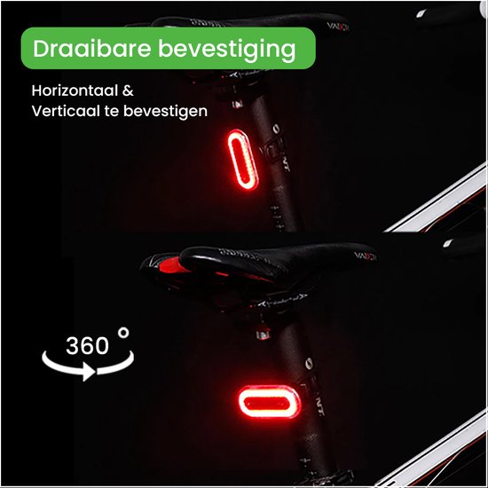 Lightyourbike ® CLIP PRO - Achterlicht Fiets - Fietsverlichting LED & Oplaadbaar - Fietslampje - 50 Lumen — afbeelding 4