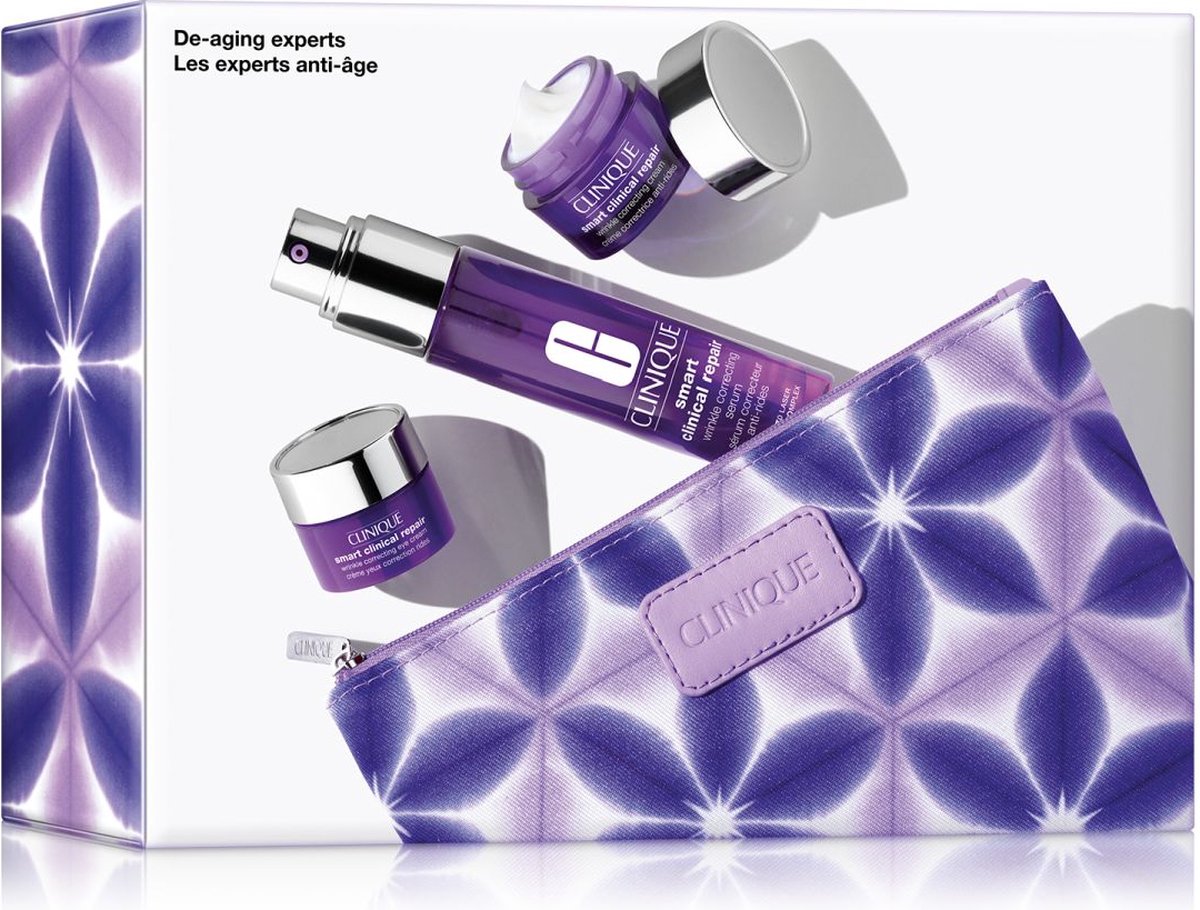 Goedkoopste Clinique De-Aging Experts Gift 3-Set Wrinkle Correcting Serum 30ml Correcting Cream 15ml Correcting Eye Cream 5ml