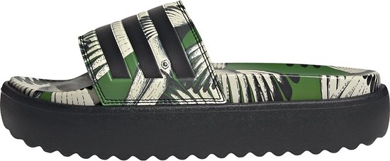 adidas Sportswear adilette Platform Badslippers Dames Groen