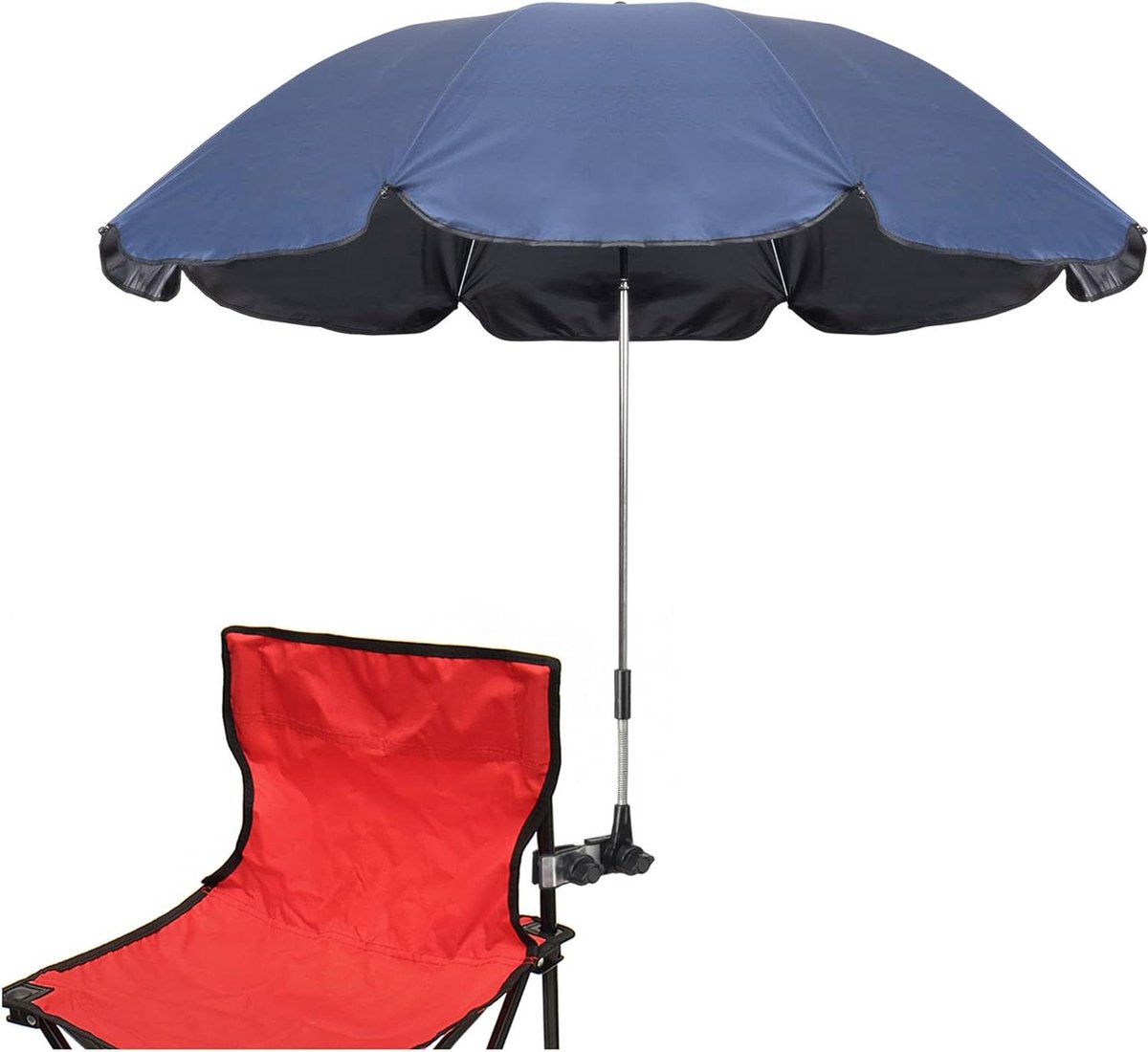 Bol.com Stoelparasol 117 cm UPF 50+ - clip-on paraplu voor terras strandstoelen - kinderwagens - rolstoelen - golfkarretjes Para... aanbieding