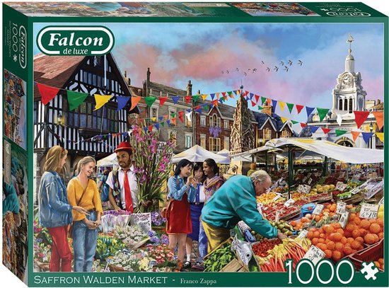 Foto: Jumbo falcon saffron walden market 1000 stukjes puzzel legpuzzel