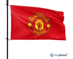 VlagDirect - Man United vlag - Manchester United vlag - 90 x 150 cm.