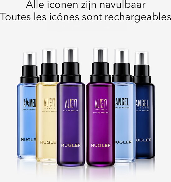 Mugler A-Men Eau de Toilette - Amber & Houtachtig Parfum - Navulbaar Parfum - 100ml