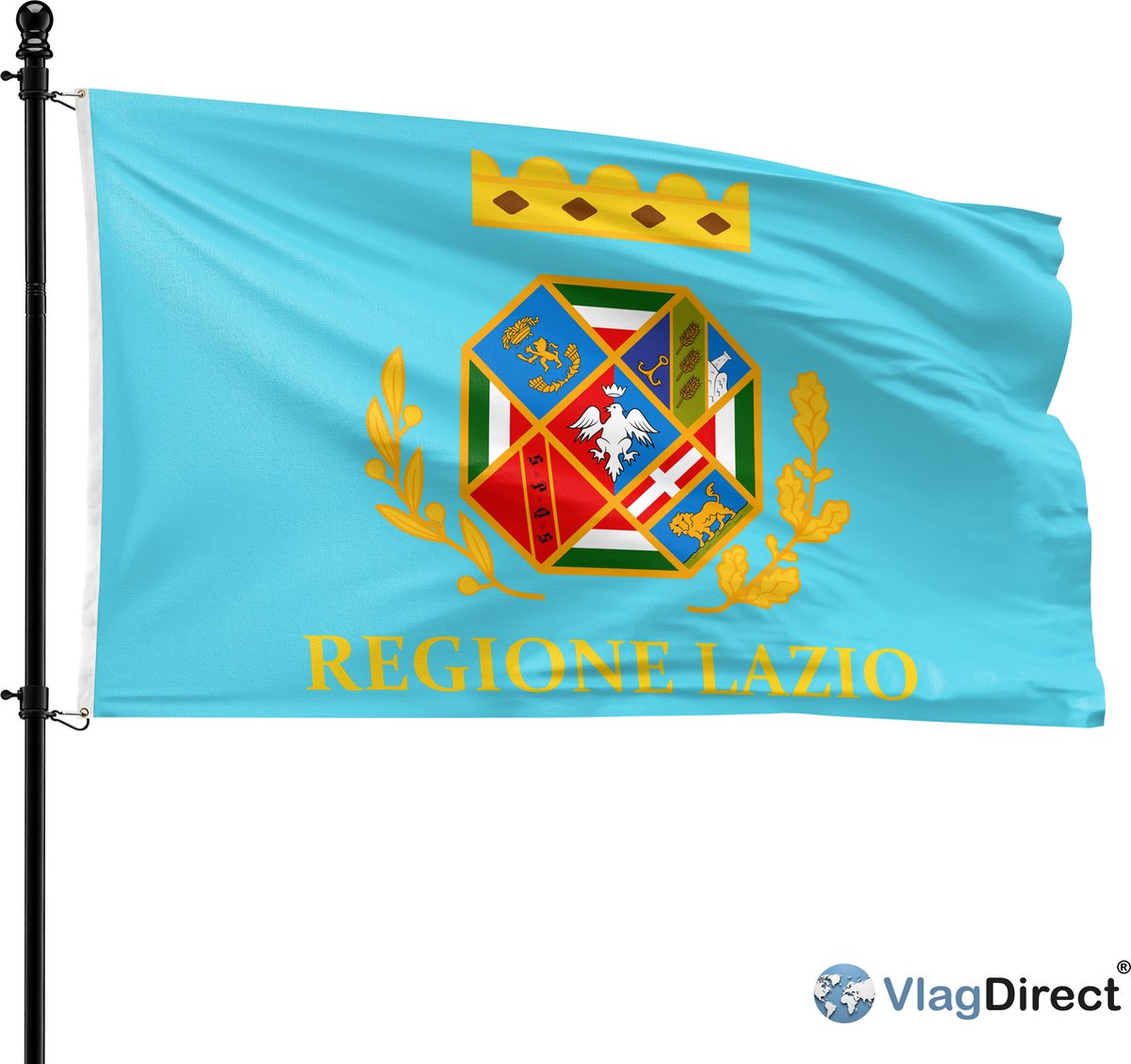 VlagDirect - Lazio vlag - 90 x 150 cm.