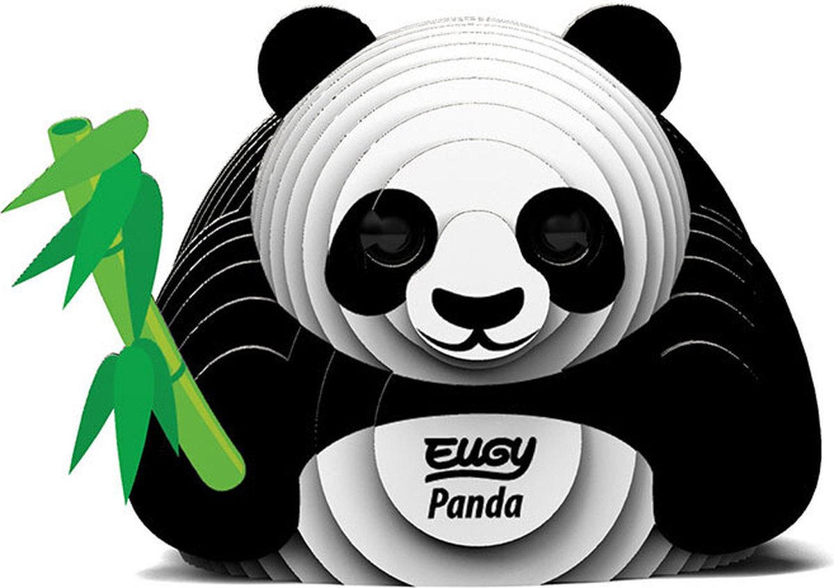 EUGY 3D Puzzel - Panda - Wilde Dieren - Duurzaam - Verzamel Ze Allemaal - 6 Jaar — afbeelding 6
