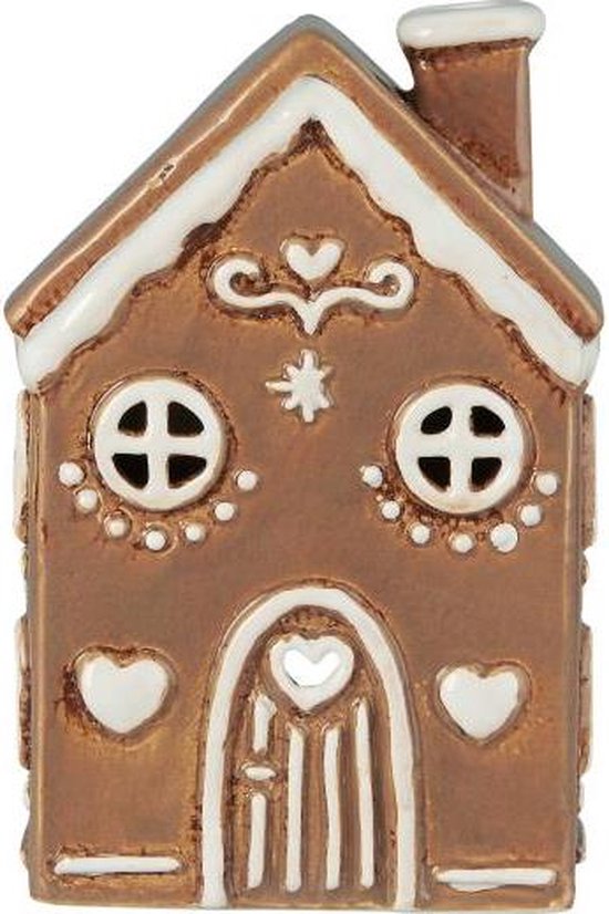 IB Laursen - keramieken huisje - waxinelichthouder - kersthuisje