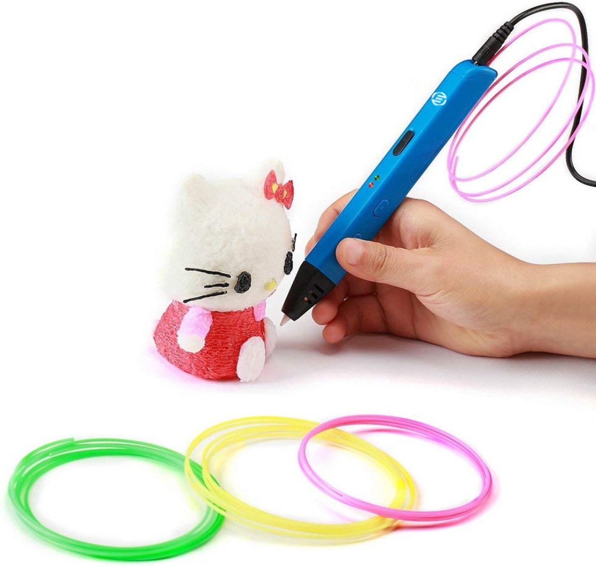 Equivera 3D Pen - 3D Starterspen - 3D Pen Starterspakket - Knutselen en Tekenen - 3D Printen - Incl. Vullingen en Filament - Kinderen en Volwassenen