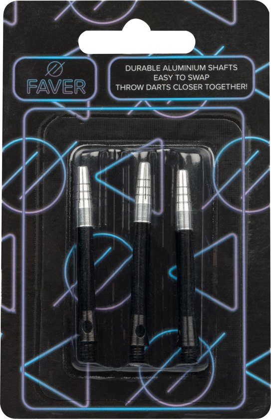 Faver Aluminium Dart Shafts - Roterende Top - 3 stuks - lengte 5,5 cm van Faver — afbeelding 3