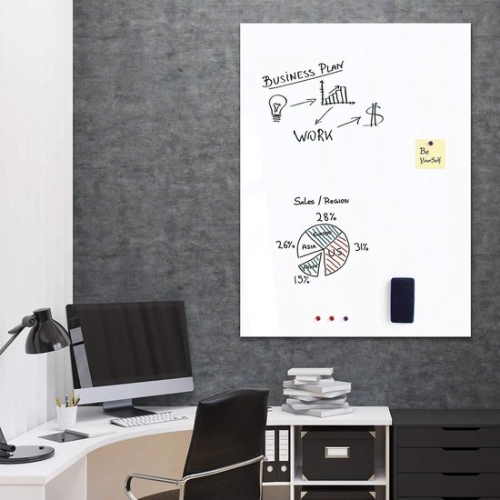 Whiteboard-folie Zelfklevend Magnetisch A4 - PVC-vrij KaRoFoilFIX Made In Germany