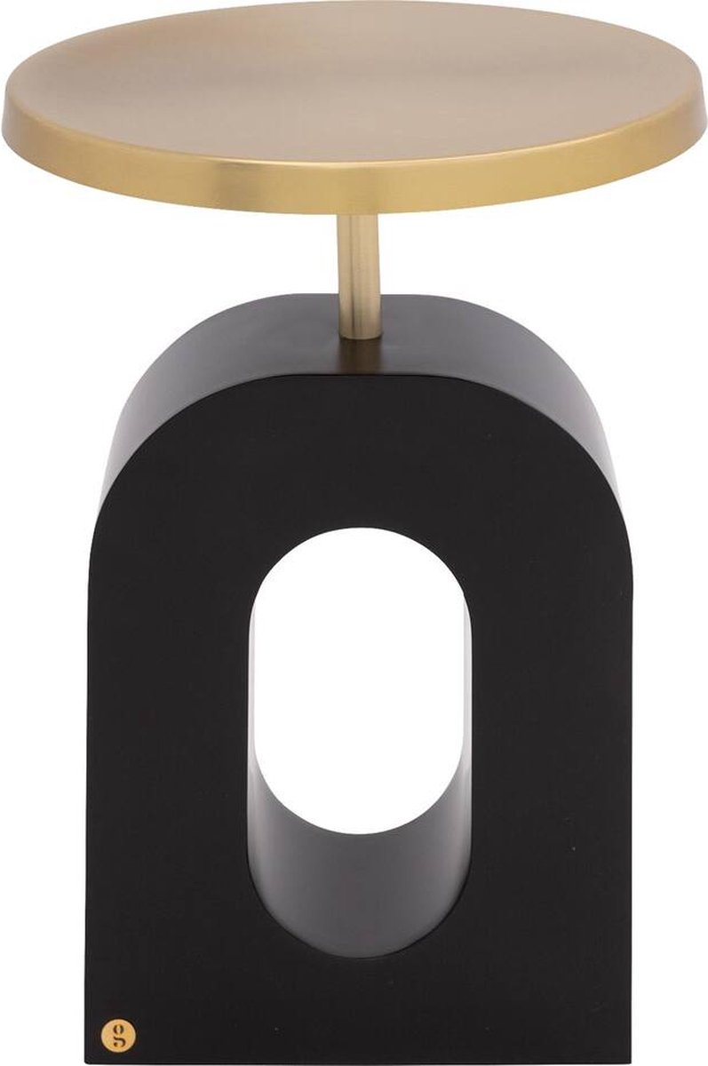 Goossens Albin Bijzettafel - Metaal - 41 x 57 x 41 cm - Rond