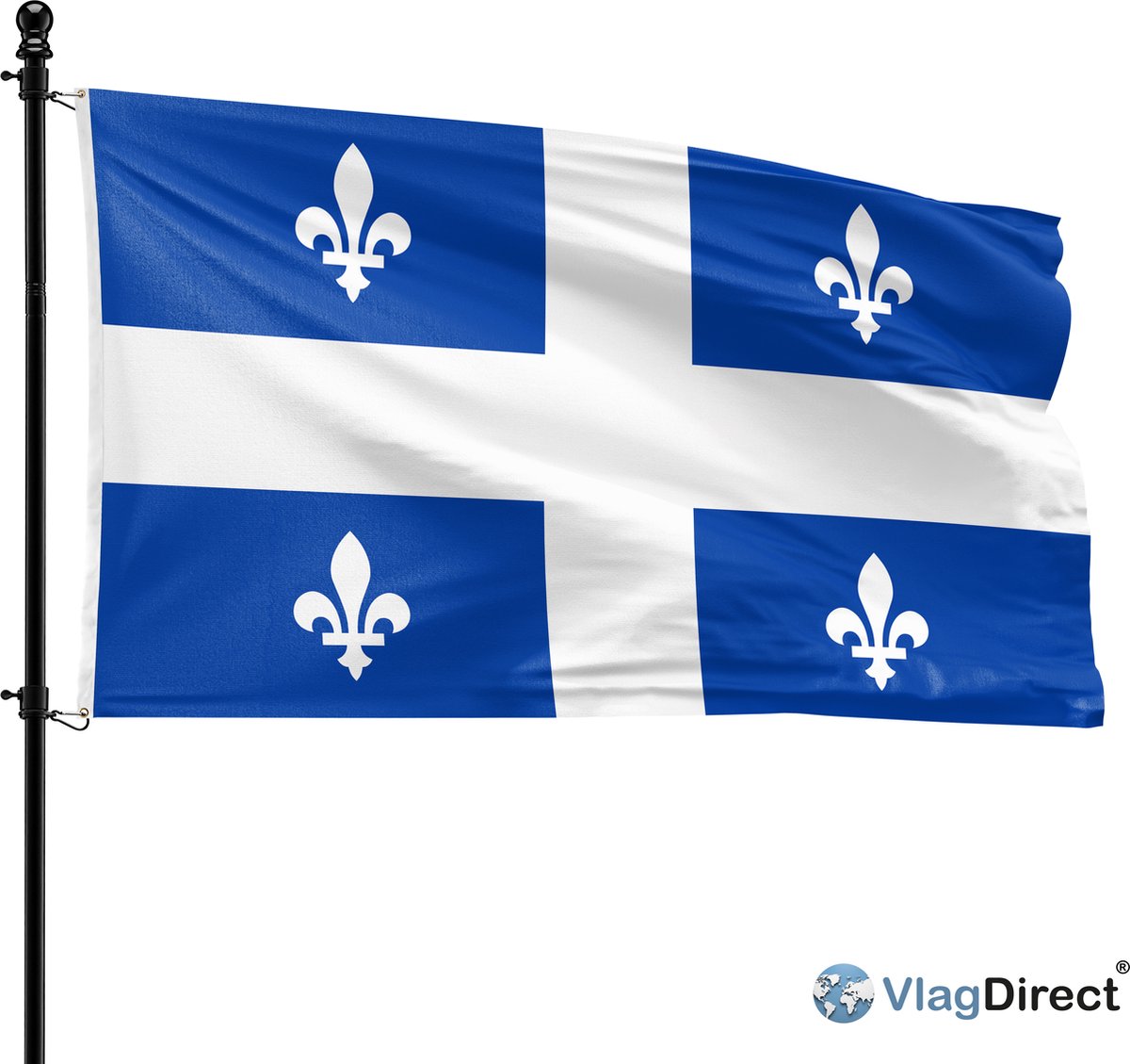 VlagDirect - Québecse vlag - Québec vlag - 90 x 150 cm.