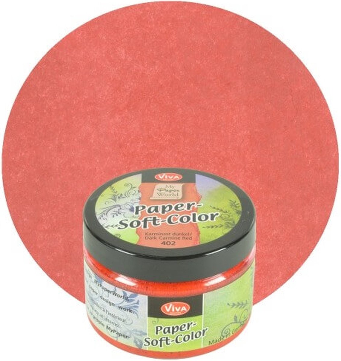 Paper Soft Color 75ml - groene denDark Carmine Red