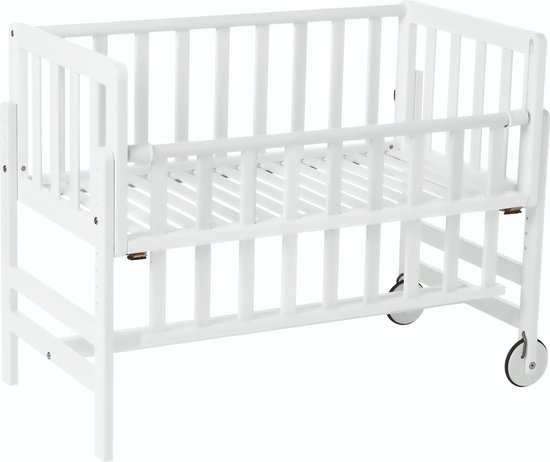 Geuther Betty Co-Sleeper, Aanschuifbed, Wieg - Met Wielen