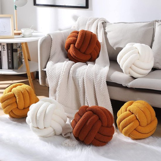 Benyong Stijlvol knoopkussen rond bankkussen met esthetisch design in