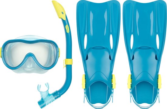 Waimea Duikset - Masker/Snorkel/Vliezen - Kinderen - Blauw - Maat 35-38