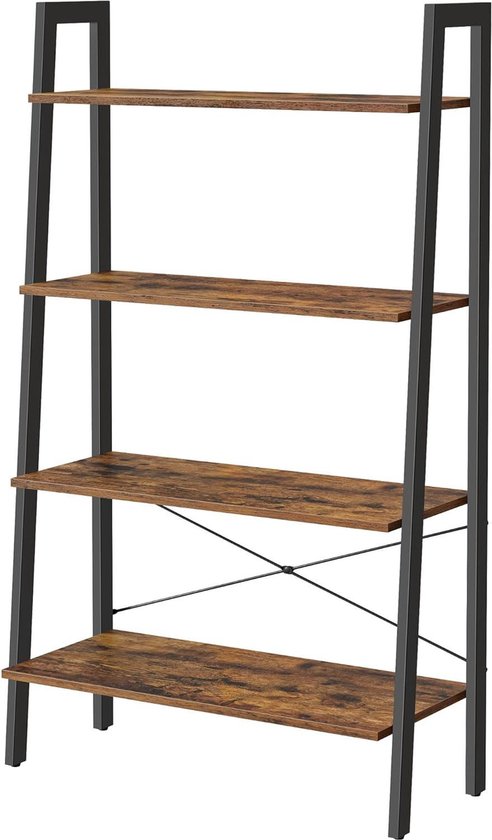 Relaxdays boekenkast, 9 etages, HxBxD: 146x38x22 cm, boomvorm, cd's, dvd's, boekenrek met lade, vakkenkast, zwart Relaxdays boekenkast, 9 etages, HxBxD: 146x38x22 cm, boomvorm, cd's, dvd's, boekenrek met lade, vakkenkast, zwart