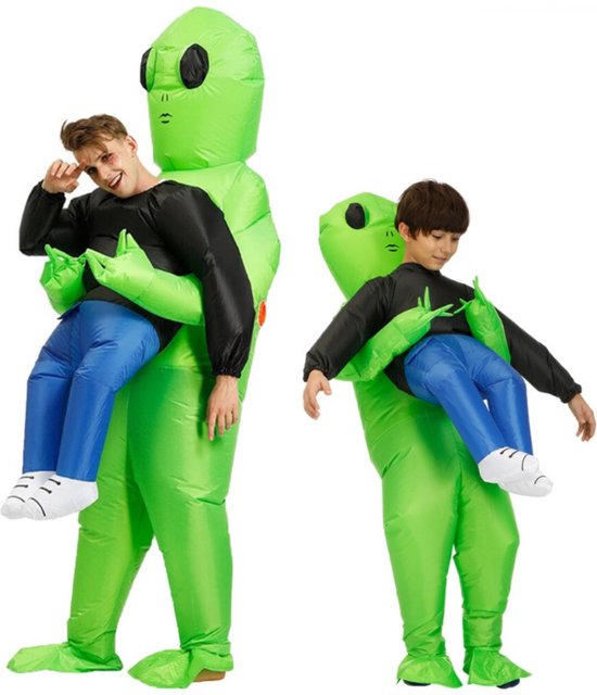 Nivard Alien Suit - Costume - Opblaasbaar - Halloween - Déguisements - Enfants - Enfant - 80-130CM