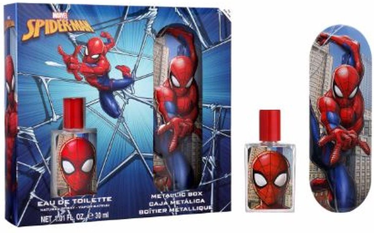 Goedkoopste Marvel Spiderman Set EDT, 30 ml metal case