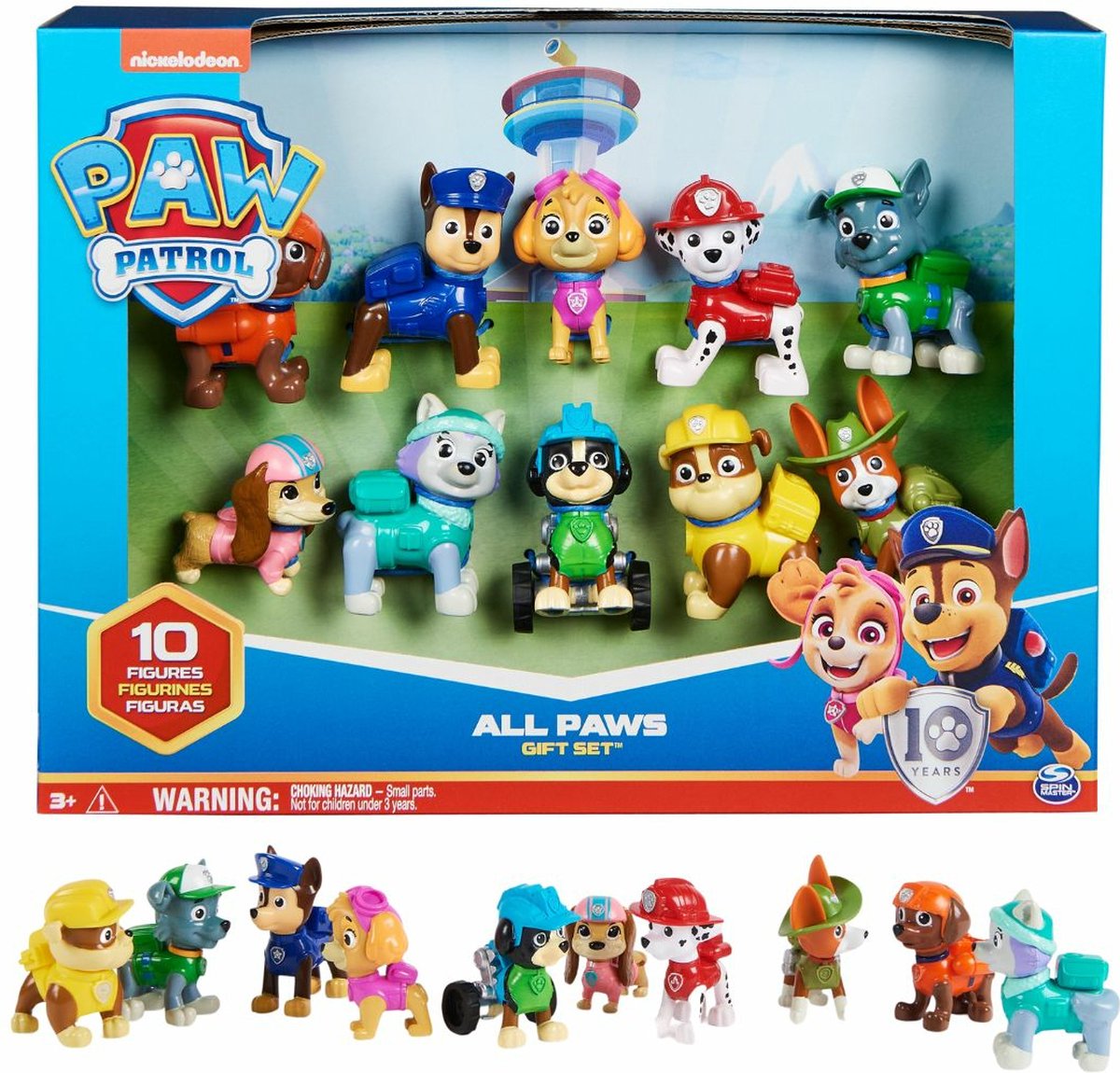 PAW Patrol 10e verjaardag - Alle poten aan dek-cadeauset met 10 PAW Patrol-speelfiguren — afbeelding 7