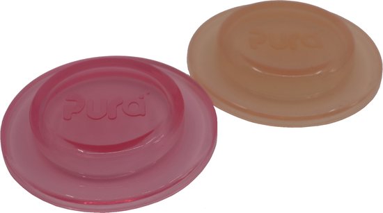 Pura silicone afsluitdisk 2 stuks Rose en Carrot — afbeelding 2