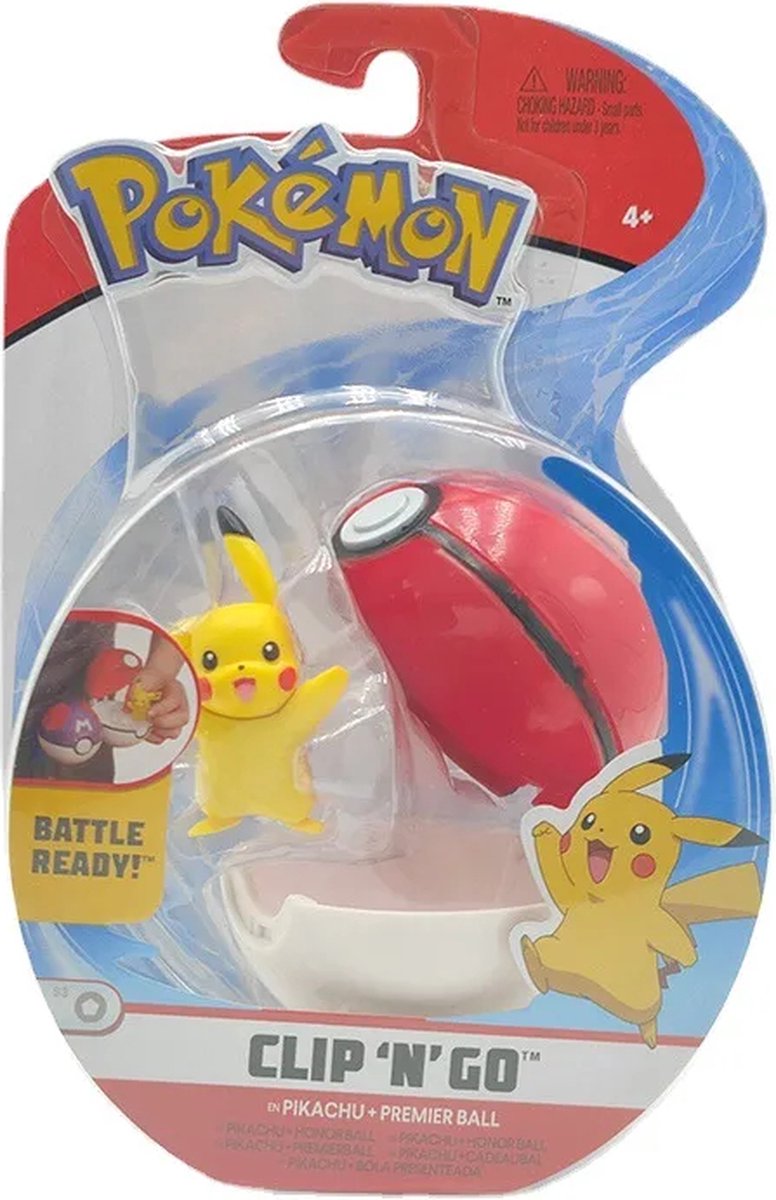 Pokémon clip 'n' go Pikachu + superbal