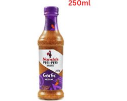 foto van Nando's Peri-Peri Sauce - Garlic - 250ml - (South Africa), (Zuid Afrika)