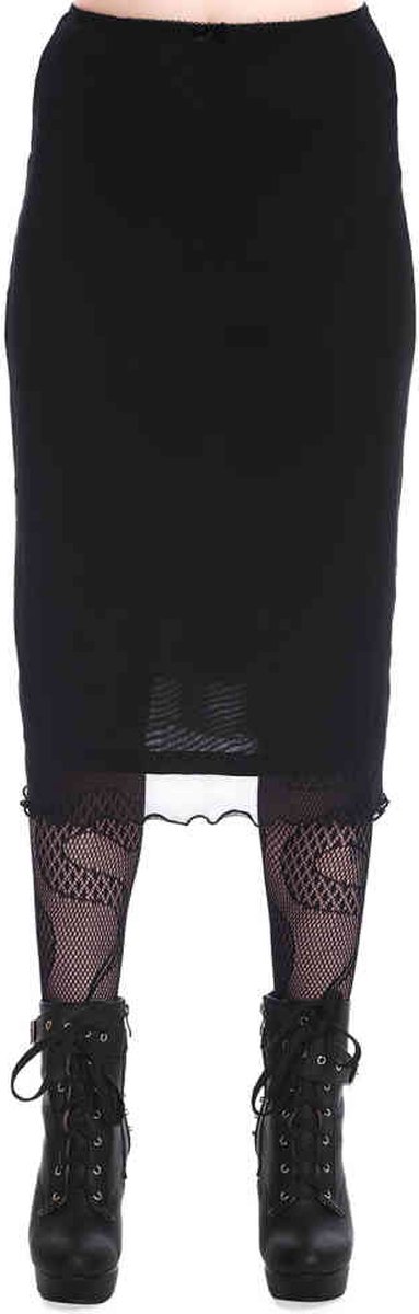 Banned - Keir Mesh Lange rok - L - Zwart