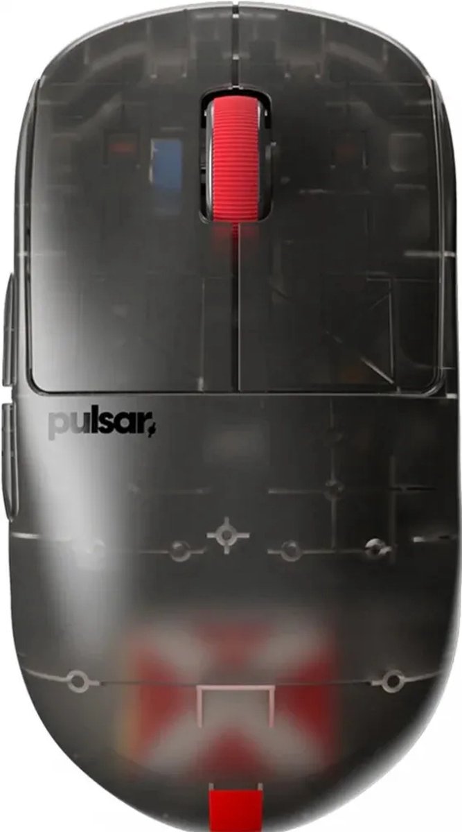 Pulsar X2-H High Hump Clear Black Limited Edition - Bedraad & draadloos - PAW3395 - 26000 DPI