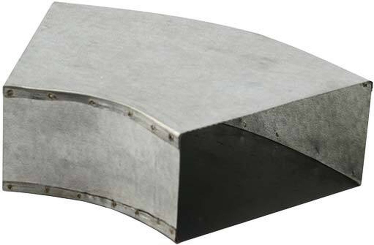 Instort ventilatiekanaal bocht 45 graden 220x80 horizontaal