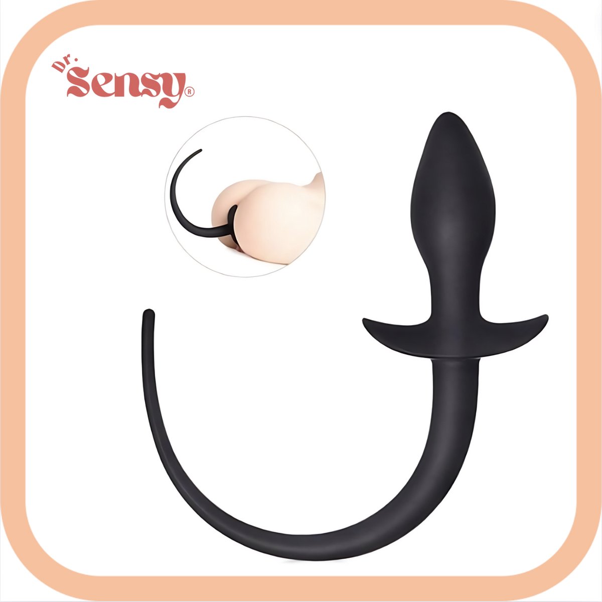 Goedkoopste Dr. Sensy - Anale hondenstaart Butt Plug - Zwart - 320 mm - Roleplay - BDSM - SM - Fetish - Prostaat Stimulatie - Anal Plug