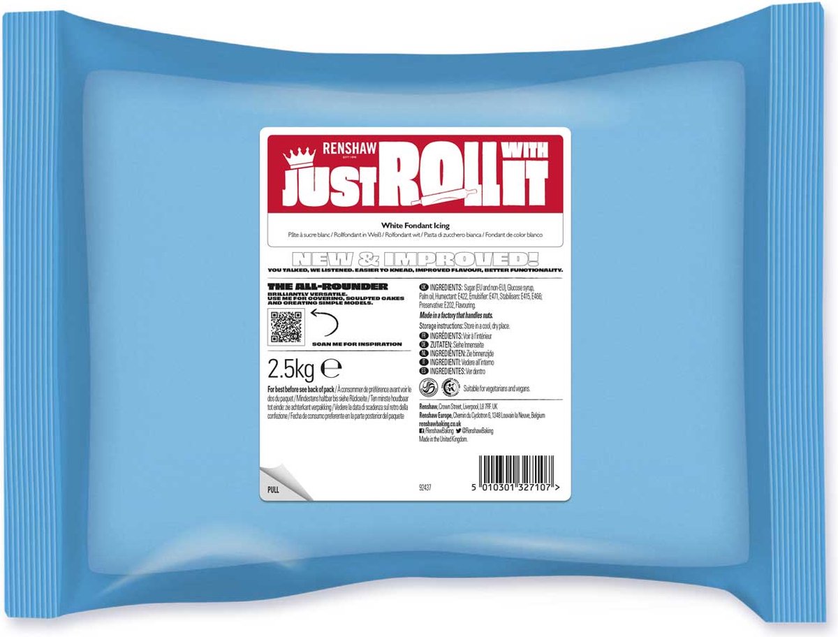 Renshaw Fondant - Wit - 2.5kg