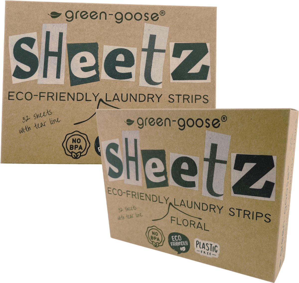 Goedkoopste green-goose® Wasstrips | 64 Wasbeurten | Zomerbloemen