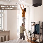 Tringle à rideau - Tringle à rideau 76-157 cm, blanc