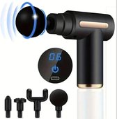 Bol.com YOSYO Massage Gun - Massage Apparaat - Massage Gun Professioneel - Diep Weefsel - Spierontspanning - Fitness Tool - Zwart aanbieding