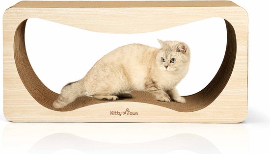 Krabton: Kitty Town Max Large – Krabkarton Sofa Krabplank Kat Wit Krabmeubel Krabplank Krabmat Krabpaal Karton 67x28x24cm Krabton: Kitty Town Max Large – Krabkarton Sofa Krabplank Kat Wit Krabmeubel Krabplank Krabmat Krabpaal Karton 67x28x24cm