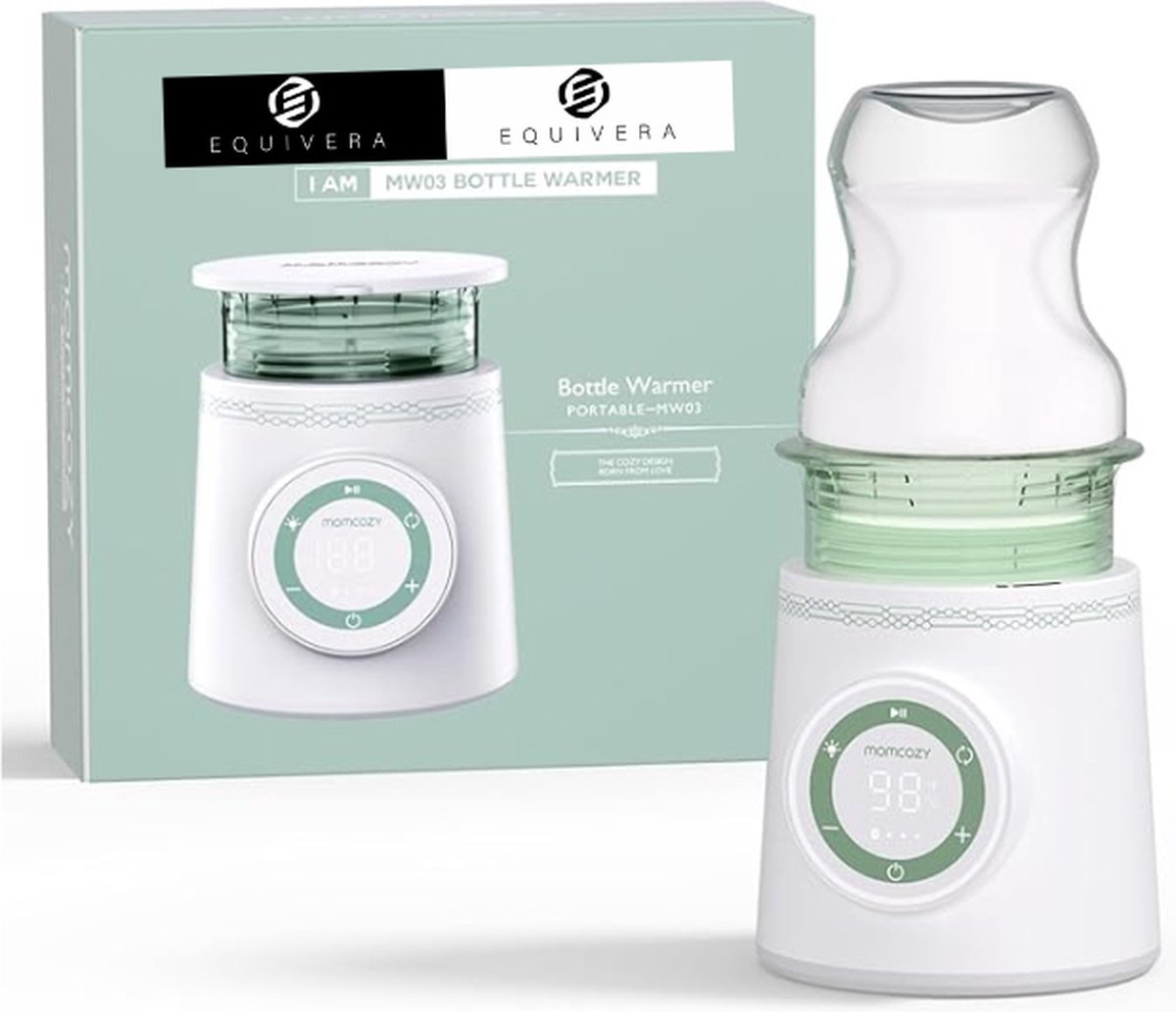 Equivera Flessenwarmer - Flessenwarmers - Flessenwarmer Ondwerweg - Flessenverwarmer - Flessenwarmer Baby - Flesverwarmer - Fleswarmer